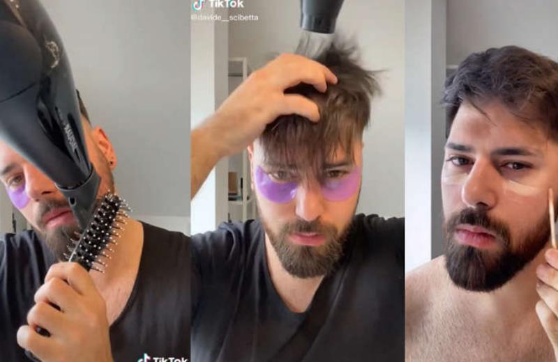 Tiktoker es viral tras mostrar sus técnicas de cuidado y maquillaje natural para hombre