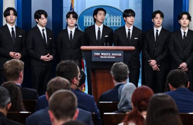 ¡BTS da emotivo discurso en la Casa Blanca!