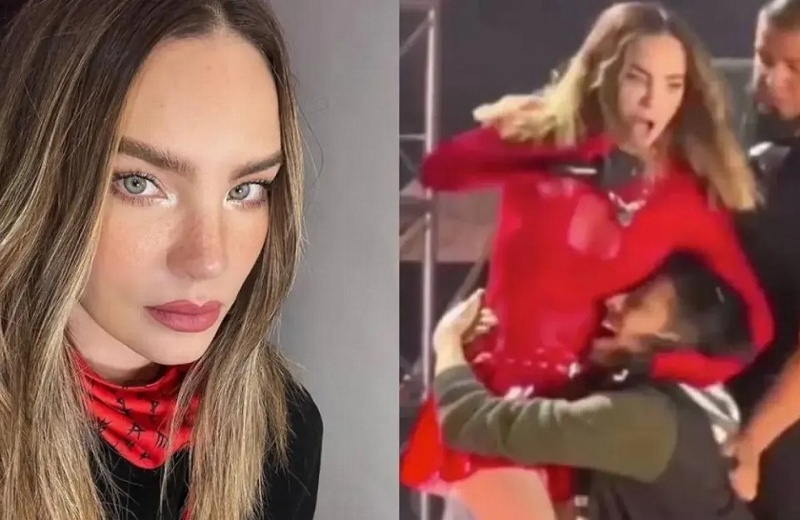 Belinda habla de su experiencia con el fan que se subió al escenario
