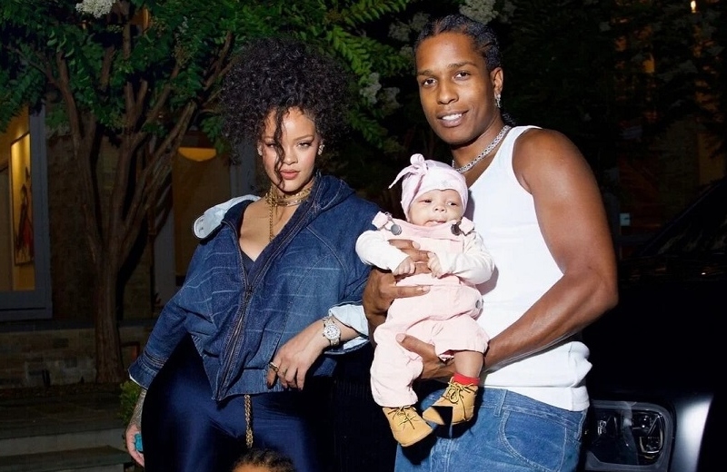 Rihanna y A$AP Rocky presentan a su segundo bebé (+fotos)