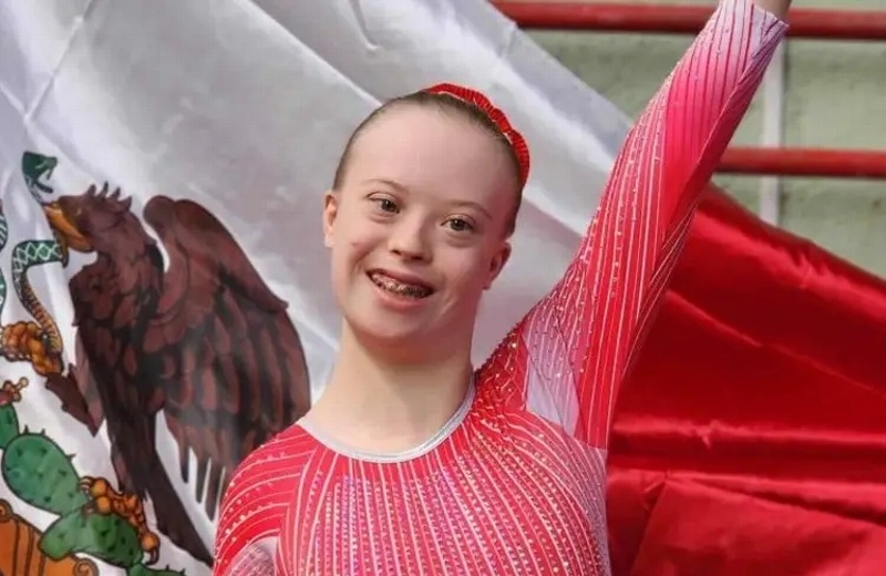 Gimnasta veracruzana triunfa en Turquía en competencia de atletas con Síndrome de Down (+video)
