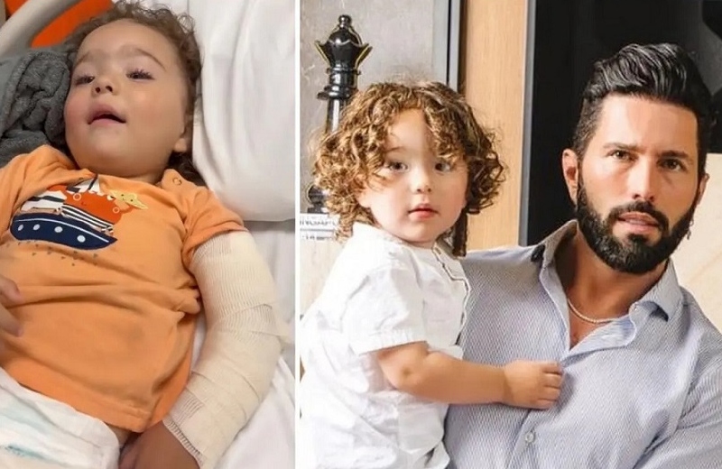 Hijo menor de Poncho De Nigris sufrió fractura de brazo