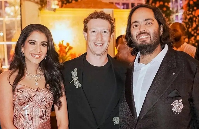 Las Kardashian, Zuckerberg y Gianni Infantino, en boda del hijo del hombre más rico de Asia