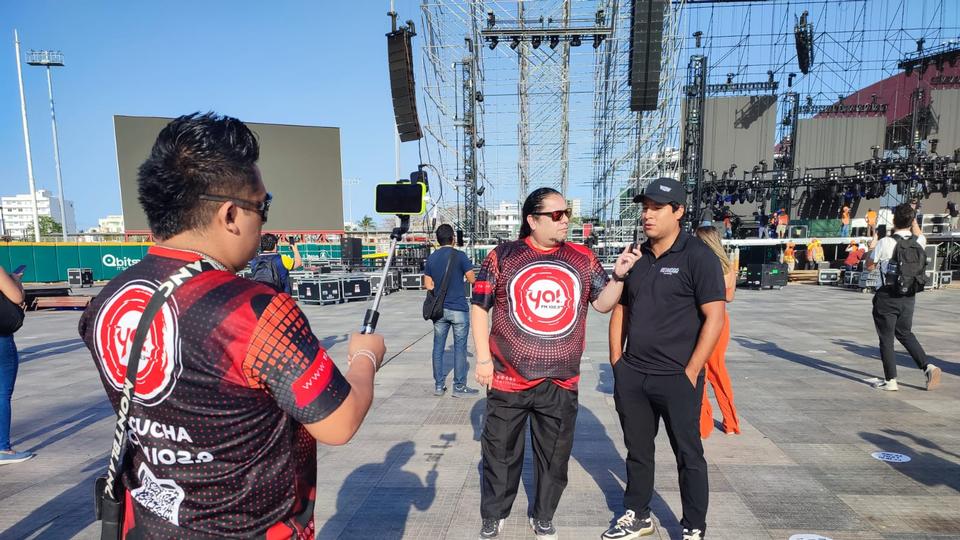 Listo el escenario para recibir a DON OMAR en Veracruz (+fotos/video)