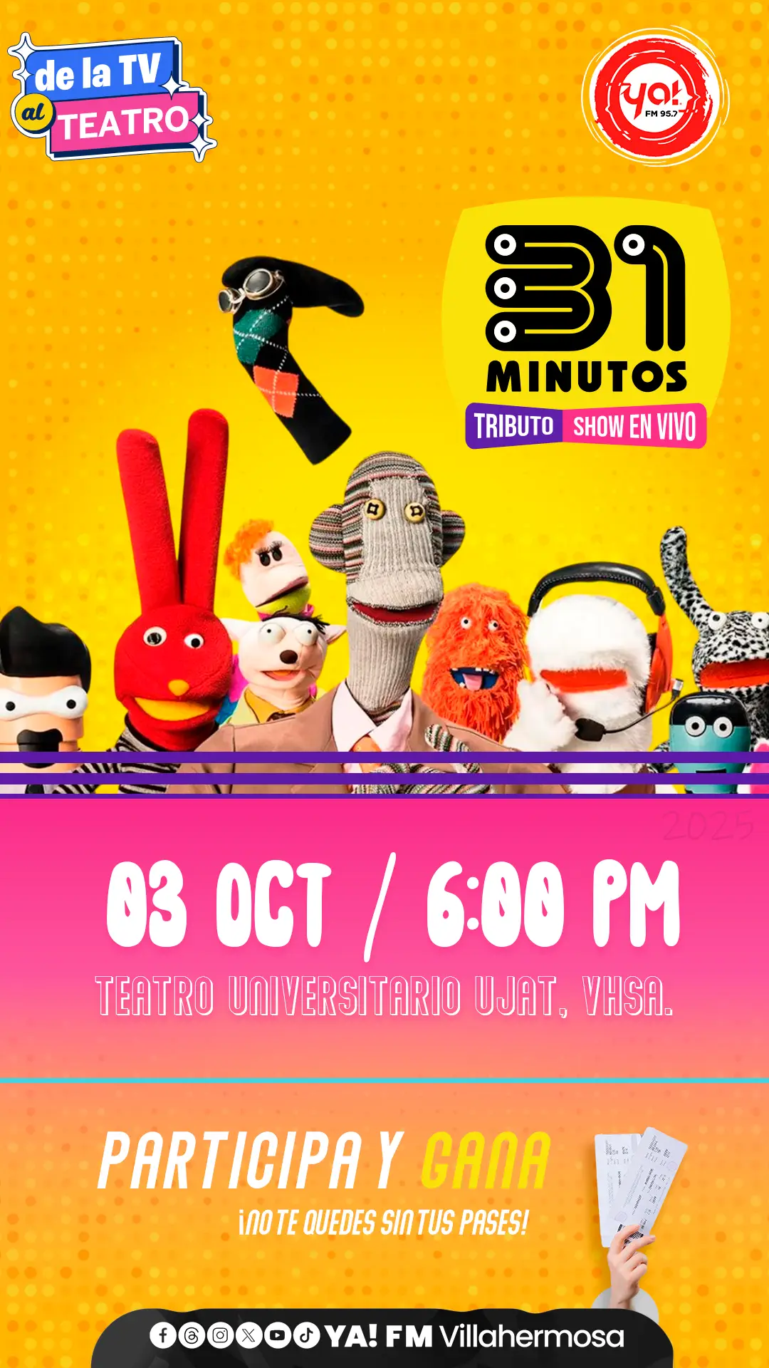 Show en Vivo: 31 Minutos