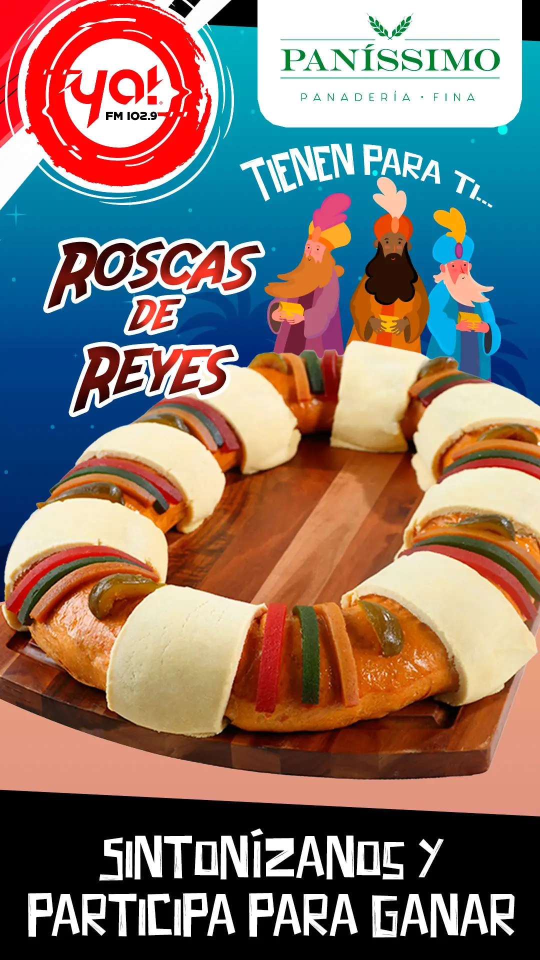 Ya! FM y Panissimo te regalan tu rosca de reyes