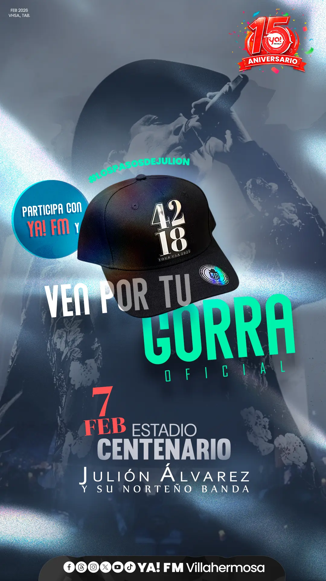 Gana la gorra oficial de Julion Alvarez