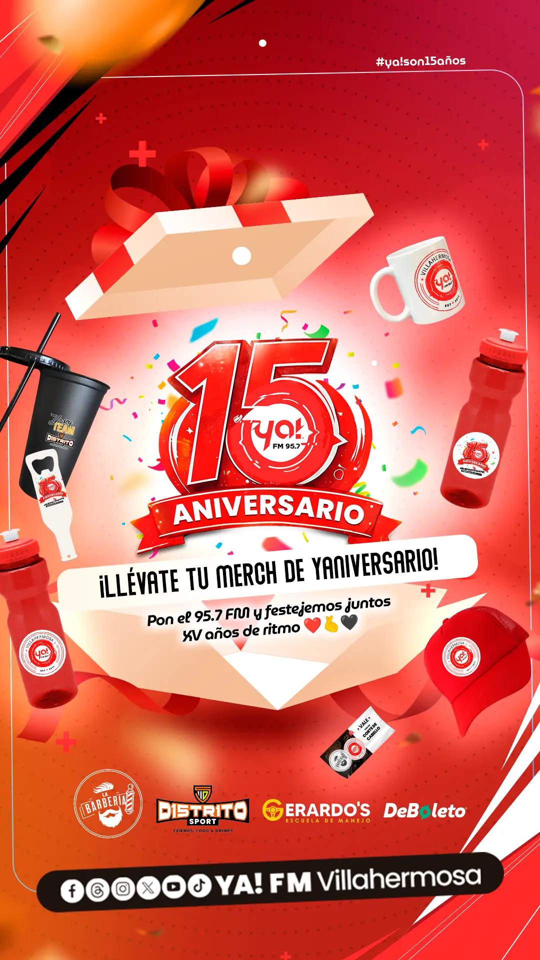 Celebremos  Aniversario 15 de Ya! FM