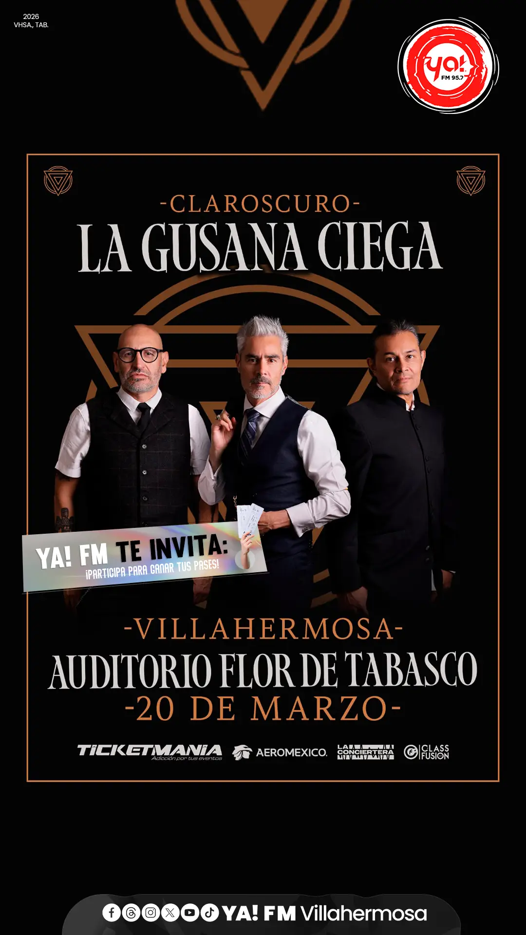 La Gusana Ciega en concierto "Claroscuro"