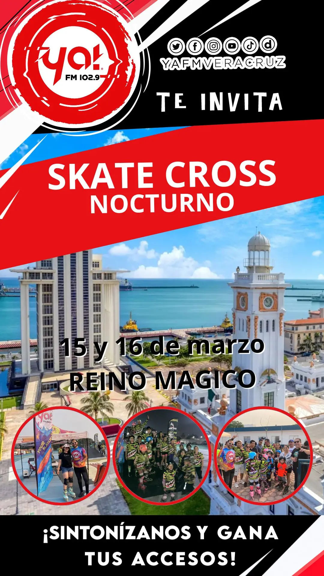 Skate Cross Nocturno