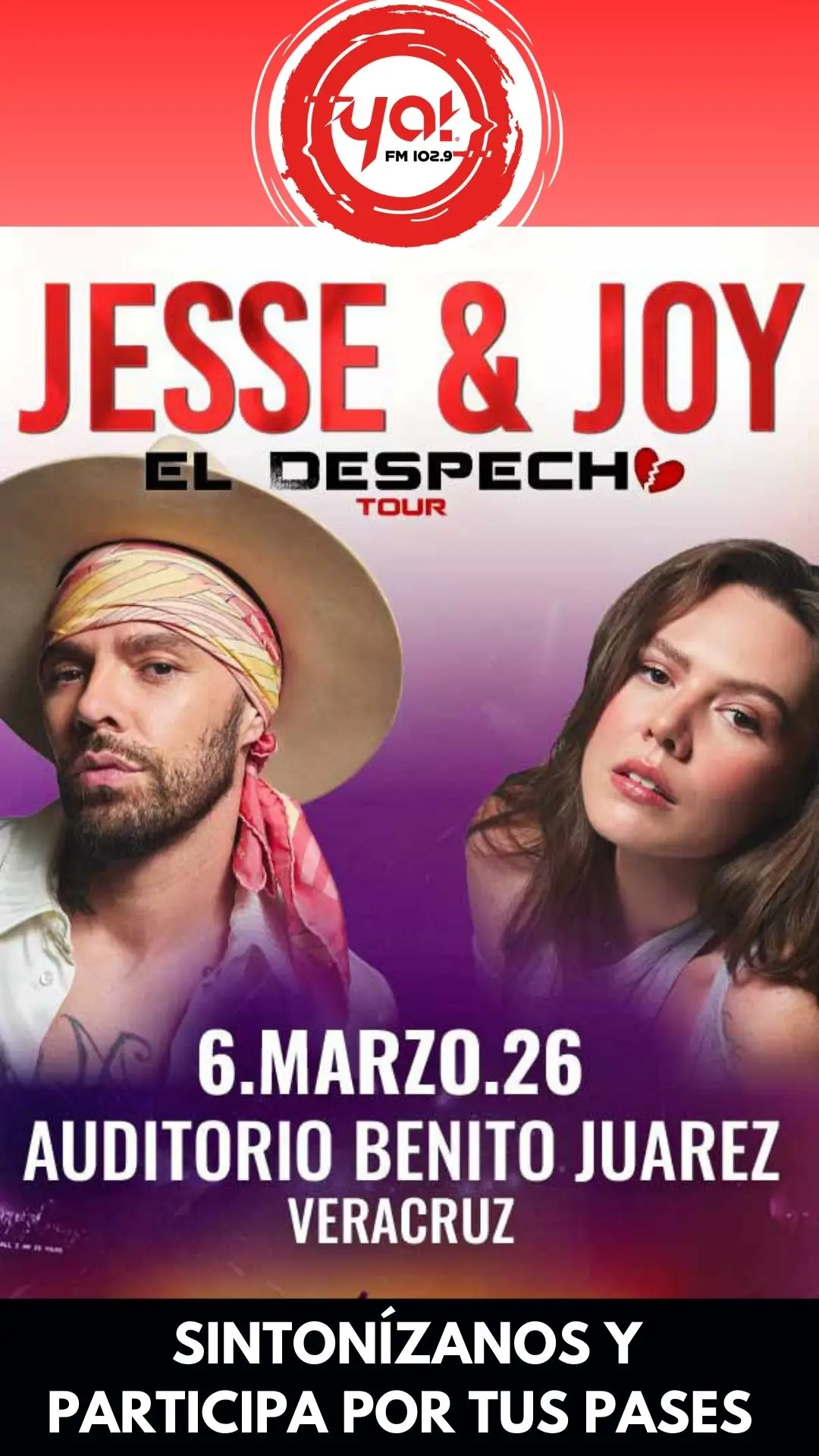 JESSE & JOY 6 DE MARZO AUDITORIO BENITO JUÁREZ