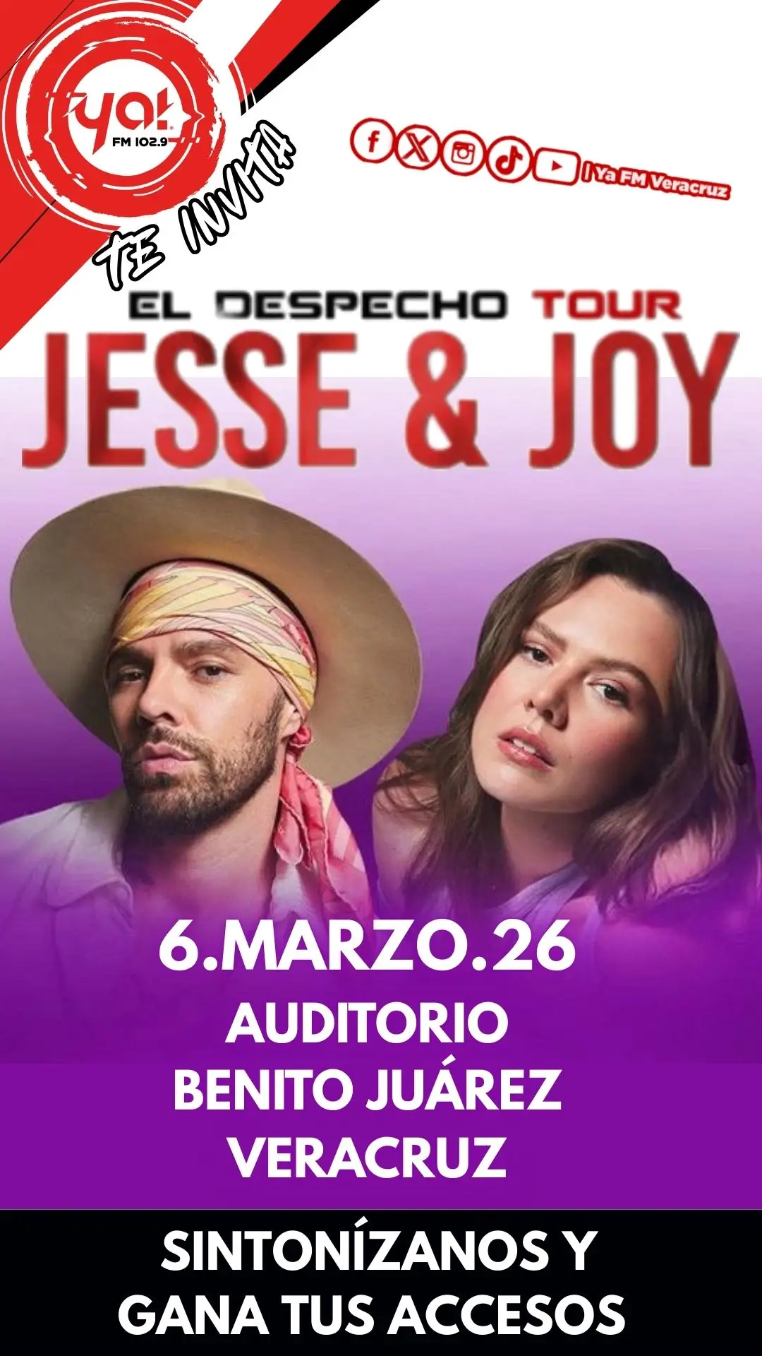 JESSE & JOY 6 DE MARZO AUDITORIO BENITO JUÁREZ