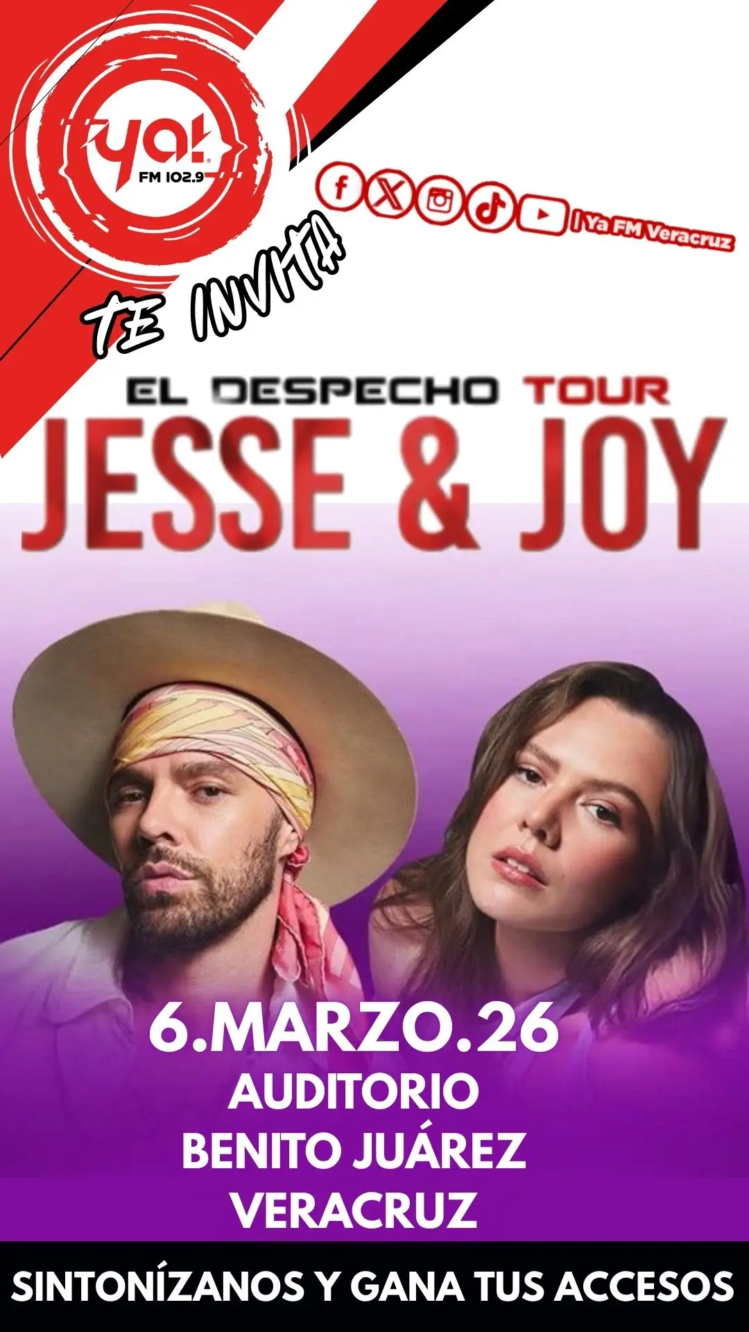 JESSE & JOY 6 DE MARZO AUDITORIO BENITO JUÁREZ
