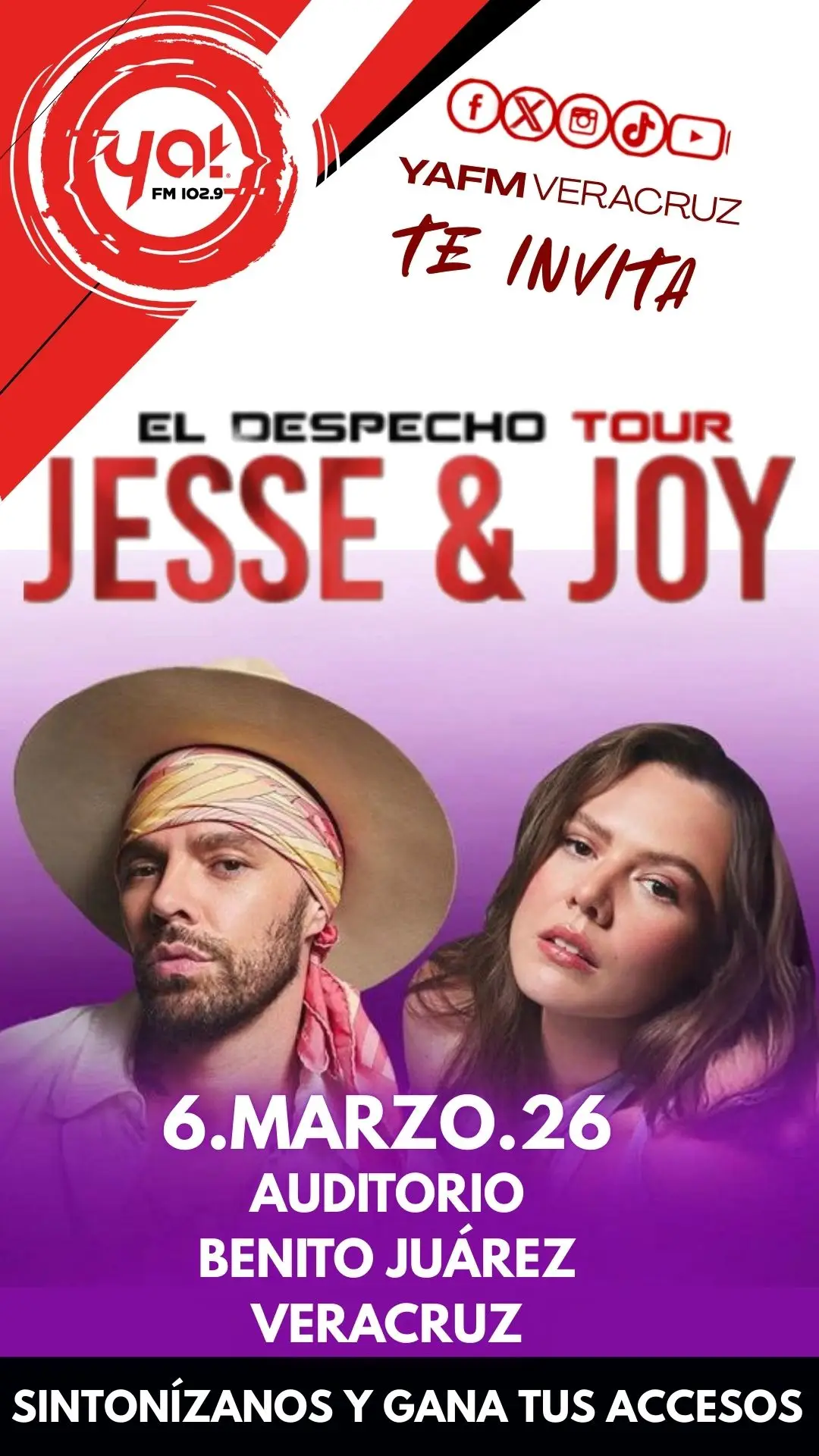 JESSE & JOY 6 DE MARZO AUDITORIO BENITO JUÁREZ