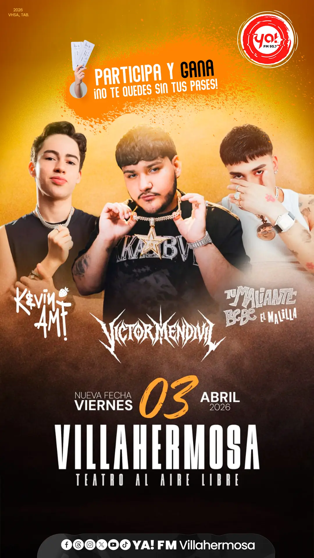 En concierto: Kevin AMF, El Malilla y Victor Mendivil