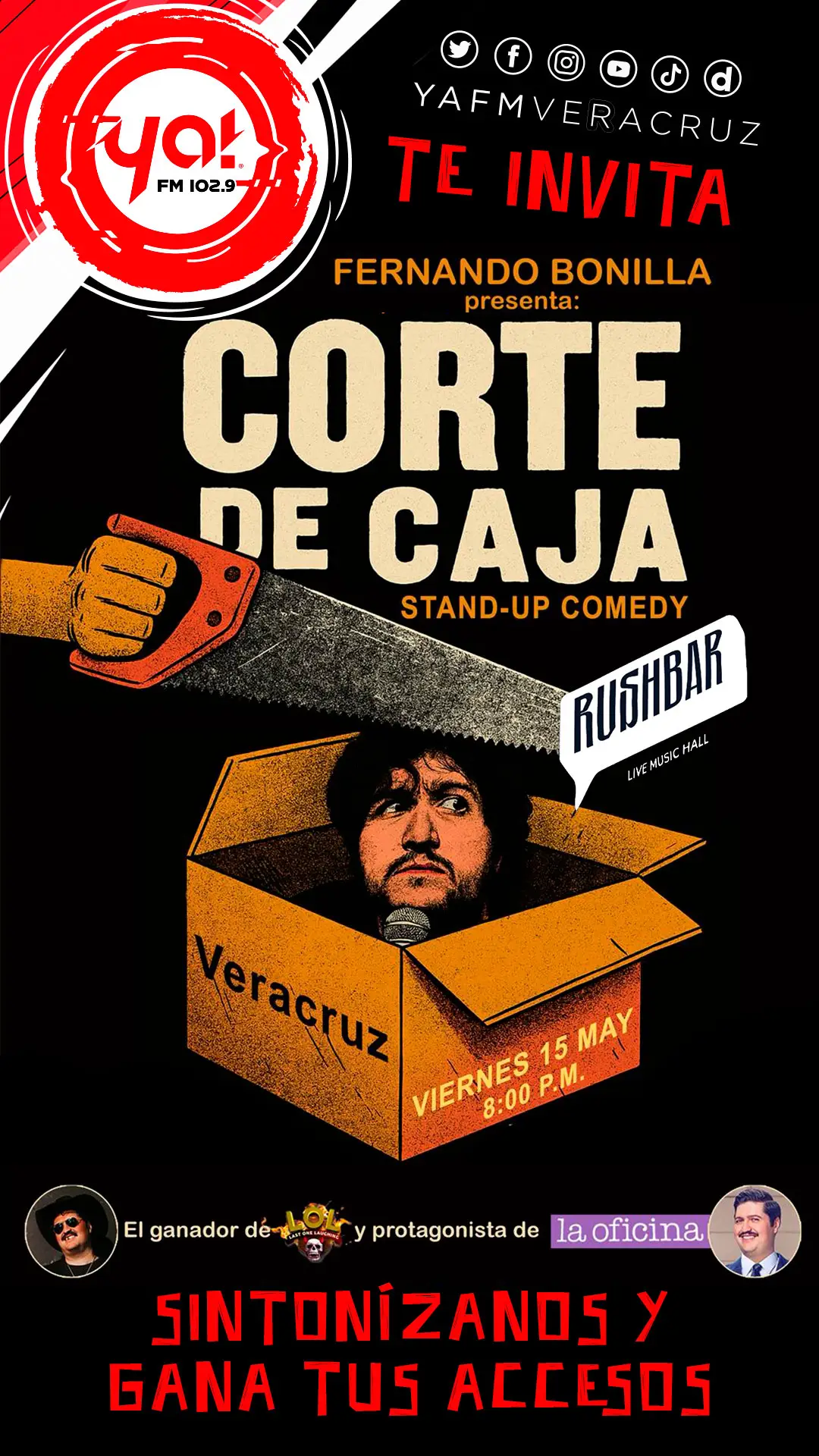 FERNANDO BONILLA "CORTE DE CAJA" STAND UP COMEDY