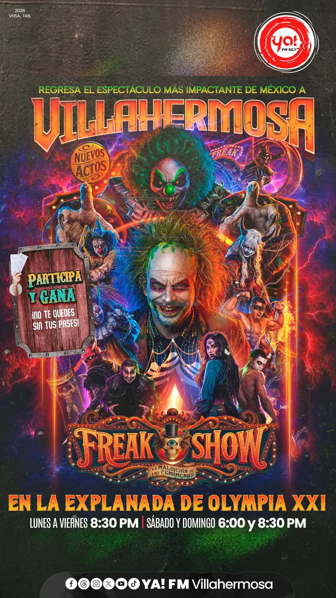 Circo del Miedo en Villahermosa