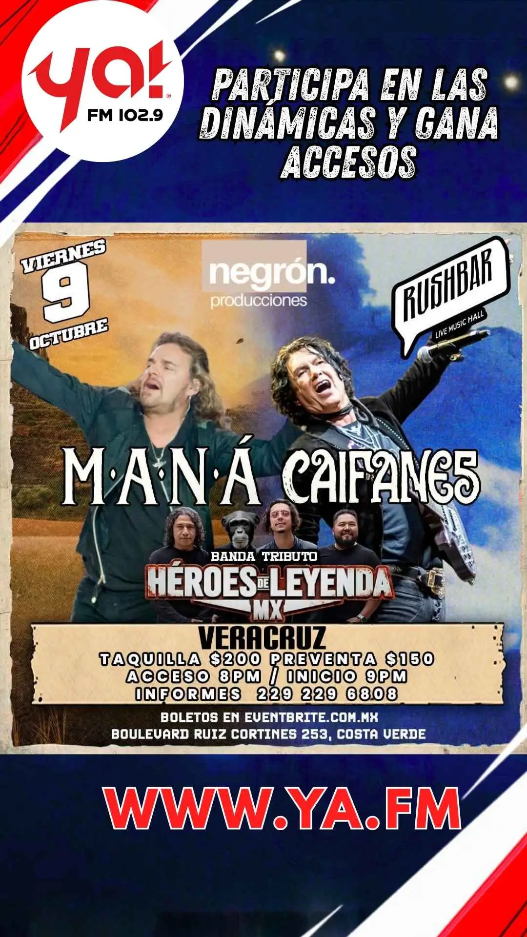 Tribuo Mana y caifanes en rush